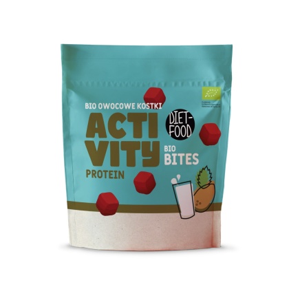 Bio Vegan Bites SATISFY owocowe kostki - czekolada z pomarańczą 120 g